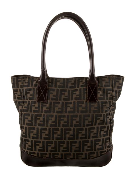 fendi zucca tote bag vintage|fendi zucca shopper.